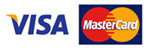 We accept Visa and Mastercard